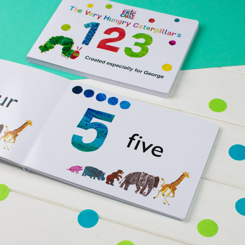 Personalised Very Hungry Caterpillar Board Book – 123