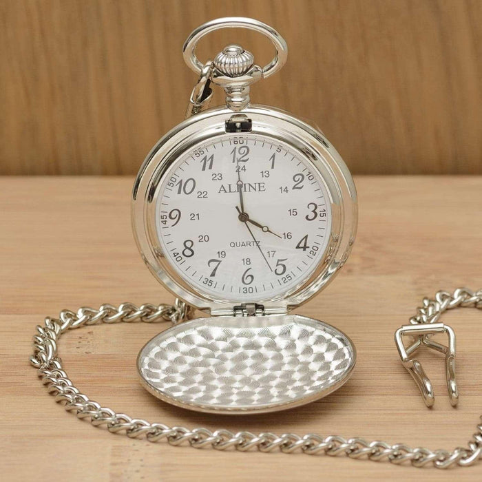 Engraved Any Message Pocket Fob Watch - Myhappymoments.co.uk