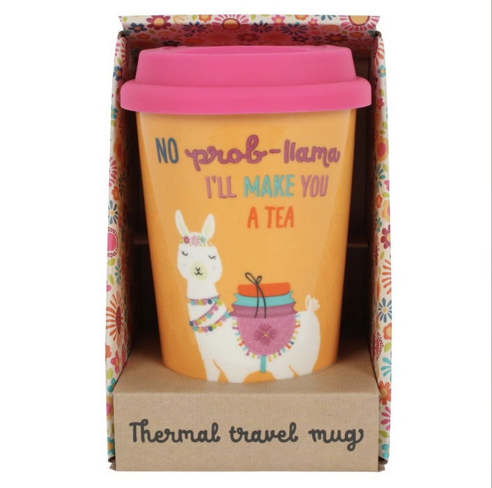 Llama Thermal Travel Mug