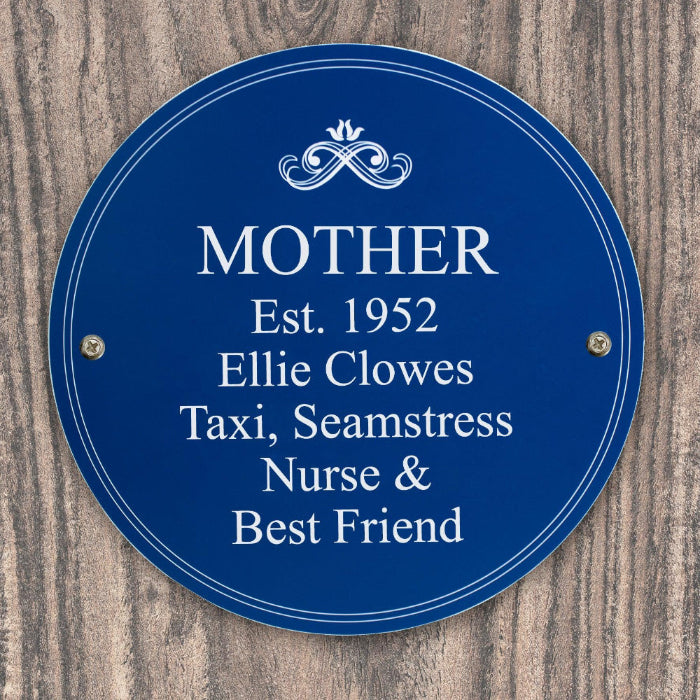 Personalised Heritage Plaque - Birthday