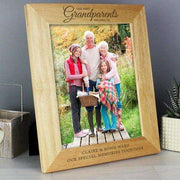 Personalised 8x10 'The Best Grandparents' Wooden Frame - Myhappymoments.co.uk