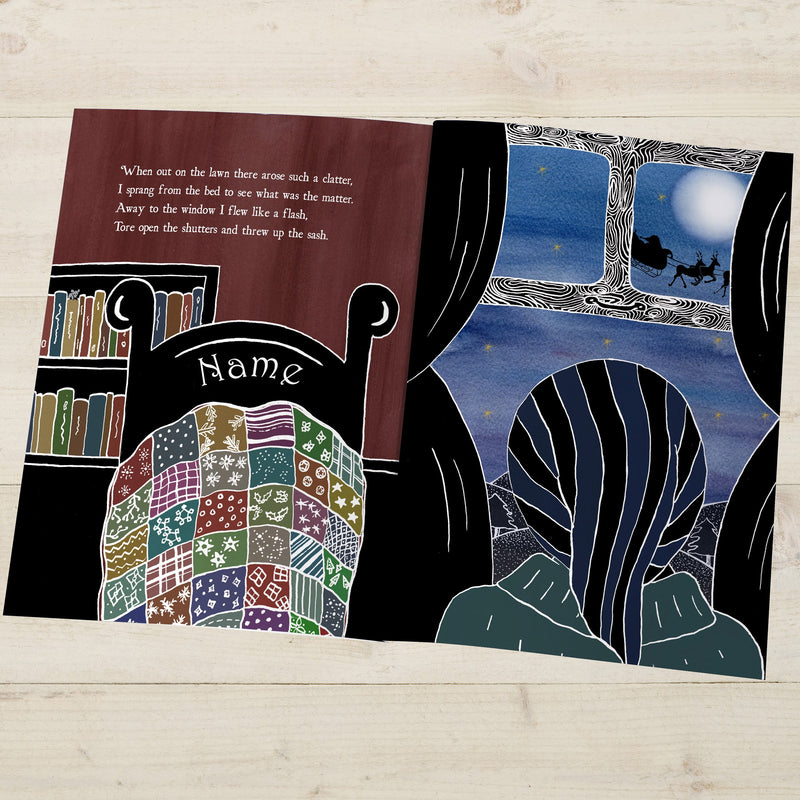 Personalised Twas the Night Before Christmas Book - Myhappymoments.co.uk
