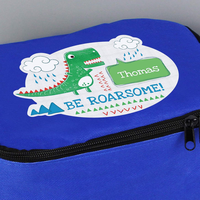Personalised Be Roarsome Dinosaur Lunch Bag - Myhappymoments.co.uk