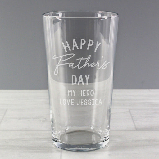Personalised Father's Day Pint Glass