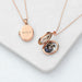 Personalised Oval Photo Locket Necklace - Rose Gold Plated