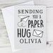 Personalised Grey Hug From Afar Card