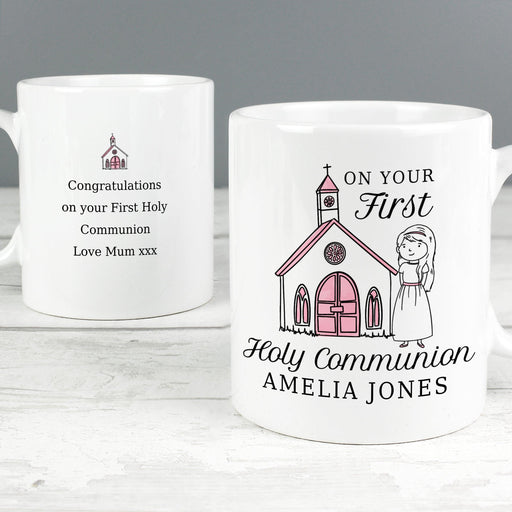 Personalised Girls First Holy Communion Mug