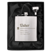 Personalised Usher Hip Flask