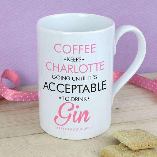 Personalised Acceptable to Drink Mug - Myhappymoments.co.uk