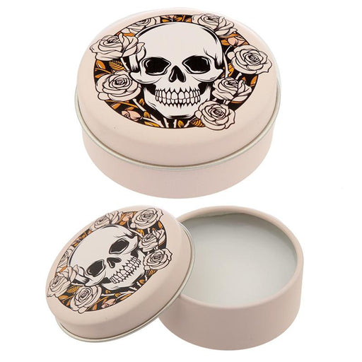 Skulls and Roses Lip Balm in a Tin