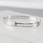 Personalised Sterling Silver Christening Bracelet