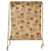 Mopps Pug Drawstring Bag