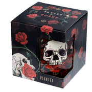 Skulls & Roses Ceramic Indoor Plant Pot - Large