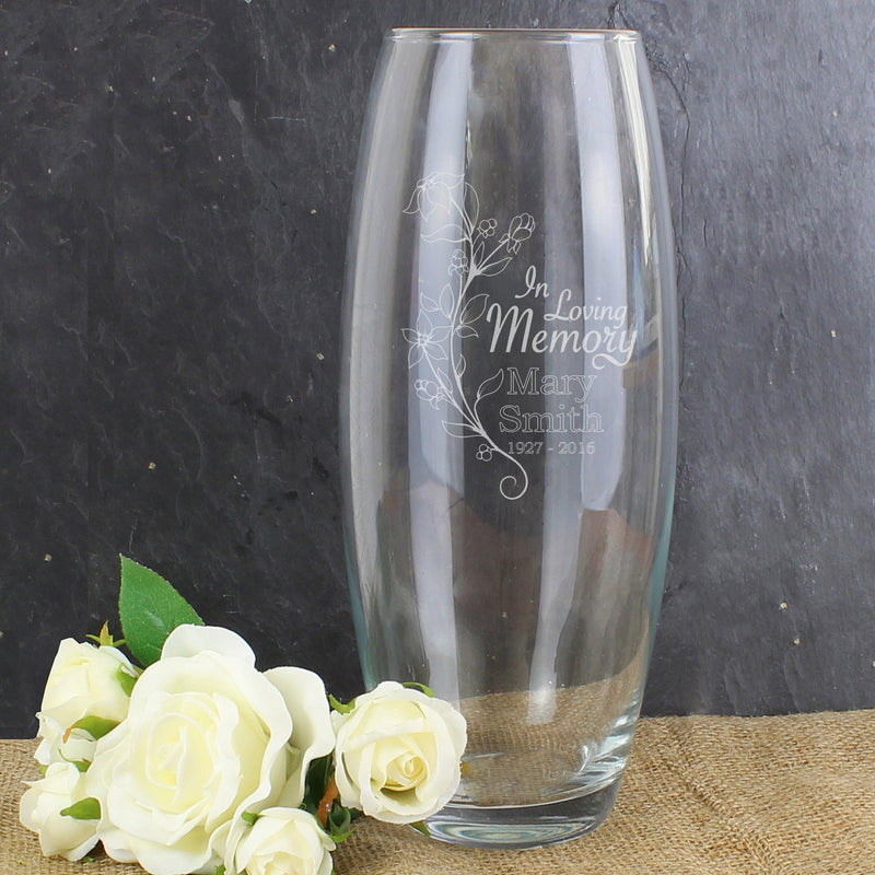 Personalised In Loving Memory Vase - Myhappymoments.co.uk