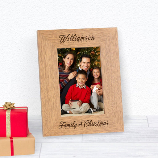 Personalised Family Christmas Photo Frame 6x4