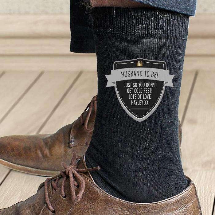 Personalised Classic Shield Men's Socks - Myhappymoments.co.uk