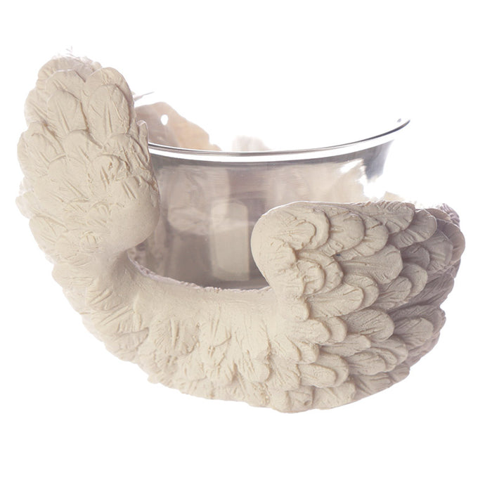 2 x Angel's Wings Tea Light and Votive Candle Holders