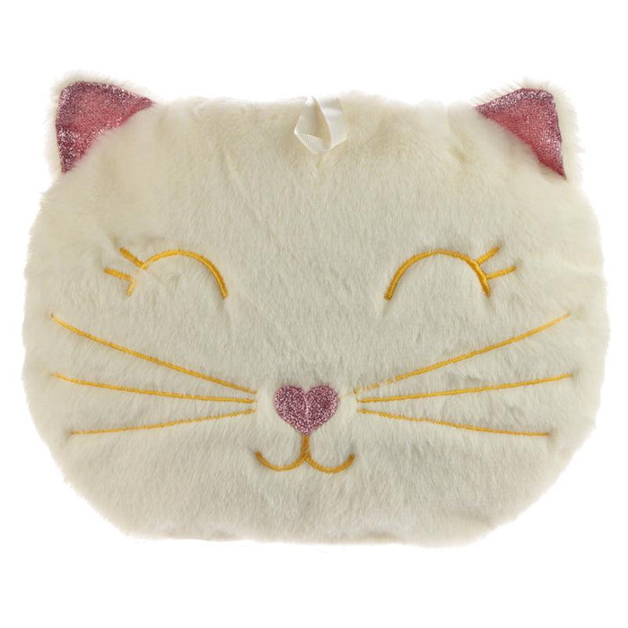 Plush Feline Fine Cat Hot Water Bottle Cushion 400ml