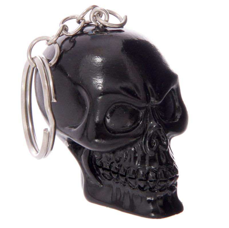 Black Skull Keyring