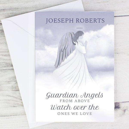 Personalised Guardian Angel Sympathy Card - Myhappymoments.co.uk