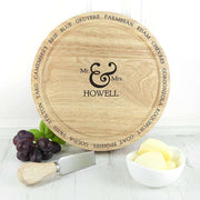Personalised Connoisseur Couples Cheese Board Set - Myhappymoments.co.uk