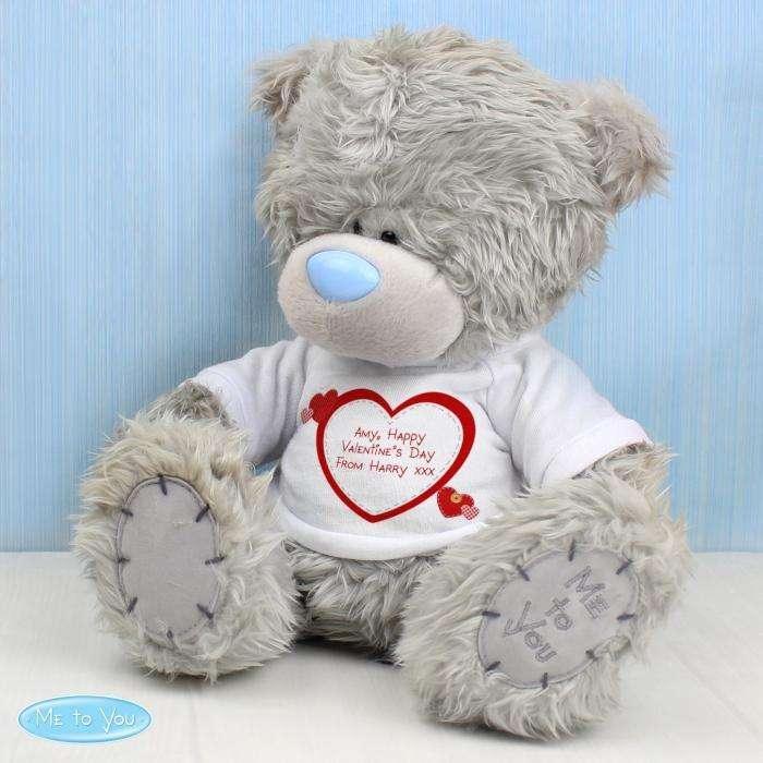 Personalised Love Heart Me To You Teddy Bear - Myhappymoments.co.uk