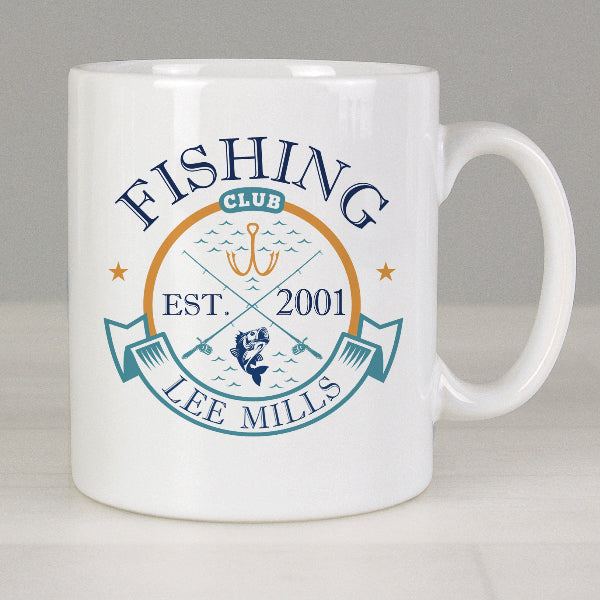 Personalised Fishing Club Mug