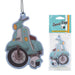 Retro Scooter Design Blueberry Fragranced Air Freshener