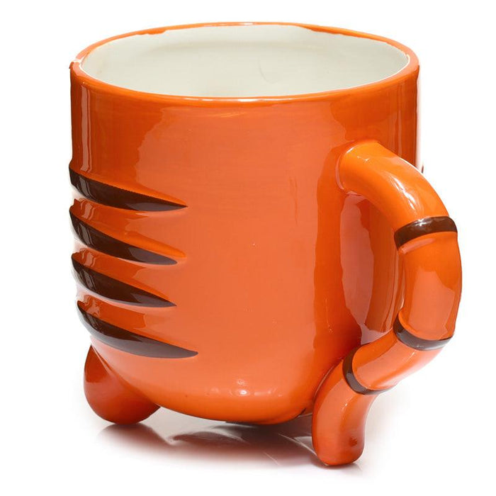 Novelty Upside Down Ceramic Tiger Mug