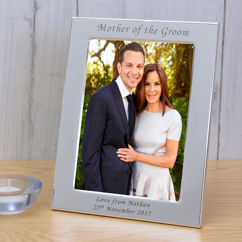 Personalised Silver Plated Photo Frame - Mother Of The Groom 
