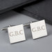 Personalised Initials Square Cufflinks - Myhappymoments.co.uk
