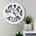 Personalised Mr & Mrs Shape Wooden Clock