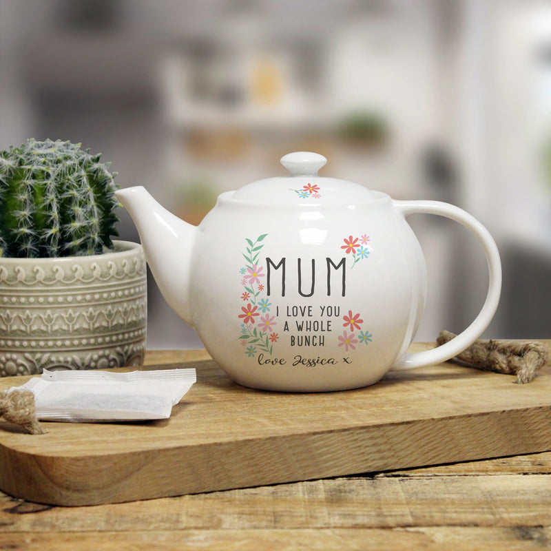 Personalised Love You A Whole Bunch Teapot - Myhappymoments.co.uk