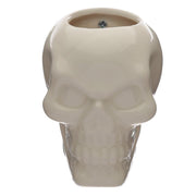 Ceramic Skull Garden Wall Planter Plant Pot