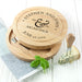Personalised Couples Round Cheese Board with Knives - Myhappymoments.co.uk