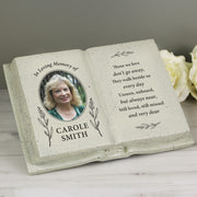 Personalised Botanical Memorial Photo Upload Gravestone Book