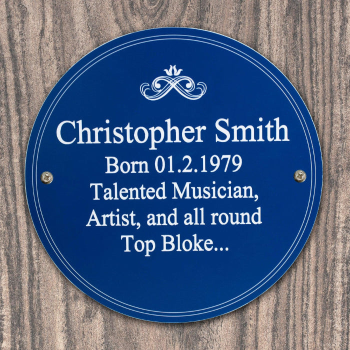 Personalised Heritage Plaque - Birthday