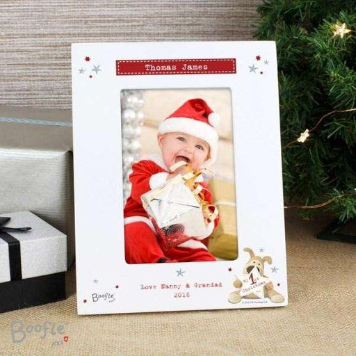 Personalised Boofle My 1st Christmas Photo Frame 4x6 - Myhappymoments.co.uk