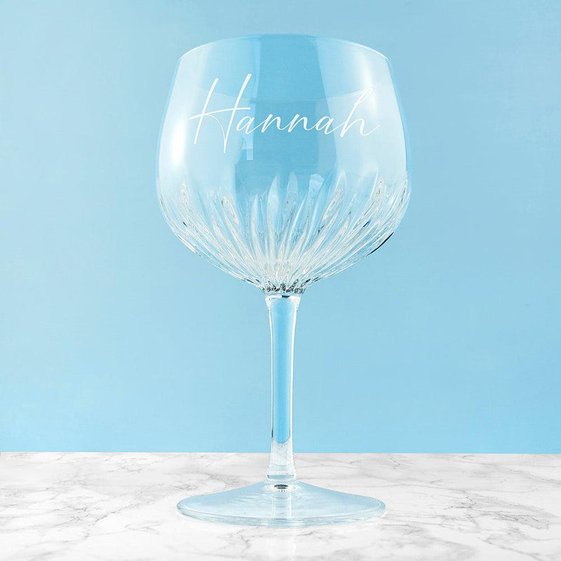 Personalised Crystal Gin Goblet