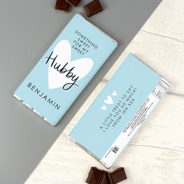 Personalised My Sweet Hubby Milk Chocolate Bar