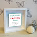 Personalised Grandma Love You Because Metal Wall Art Box Frame