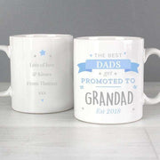 Personalised Blue Promoted to Mug - Myhappymoments.co.uk