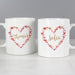 Personalised Confetti Hearts Mug Set - Myhappymoments.co.uk