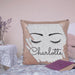 Personalised Rose Gold Eyelash Sequin Cushion
