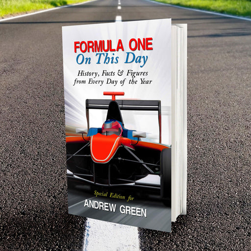 Personalised Formula One On This Day Book - Myhappymoments.co.uk
