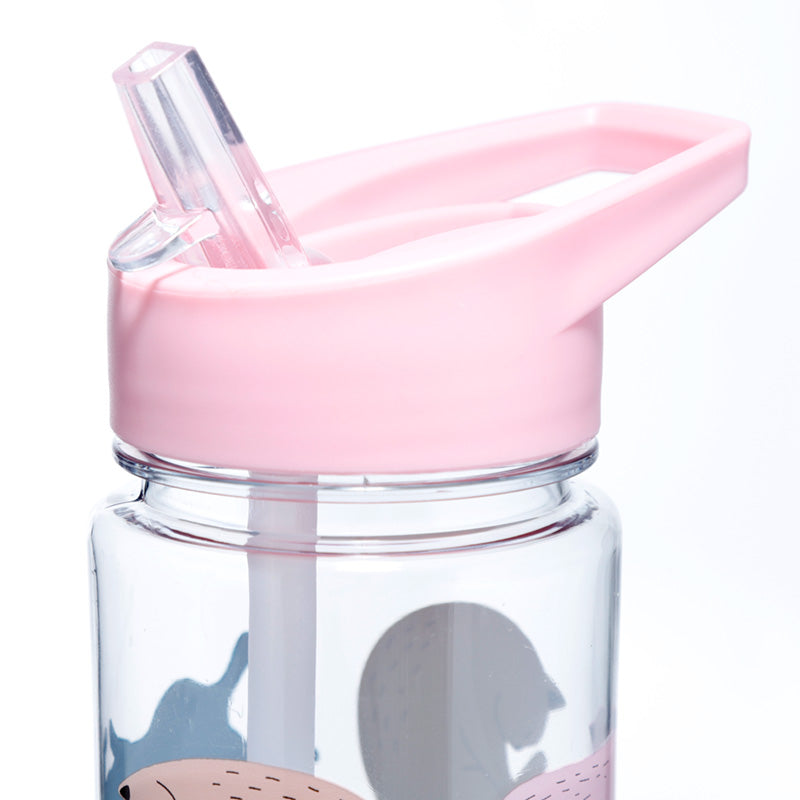 Shatterproof Plastic Reusable 550ml Water Bottle Flip Straw - Cat's Life