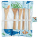 Sealife 100% Natural Bamboo Cutlery 6 Piece Set in Canvas Holder