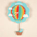 Personalised Pendulum Wall Clock - Hot Air Balloon Blue