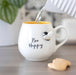 3D Bee Happy Rounded Mug - Bee Lover Gift