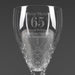 Personalised 65th Birthday Wine Glass